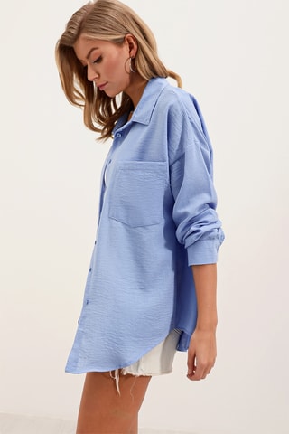 Camisa oversize - Azul