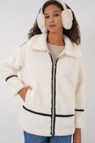 Veste regular - Ecru