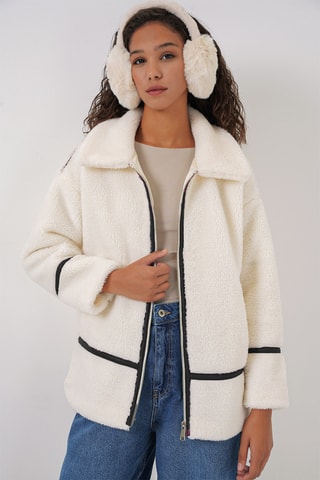 Veste regular - Ecru