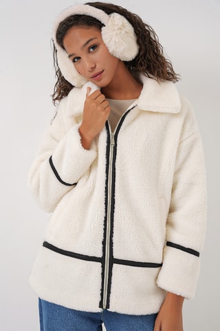 Veste regular - Ecru