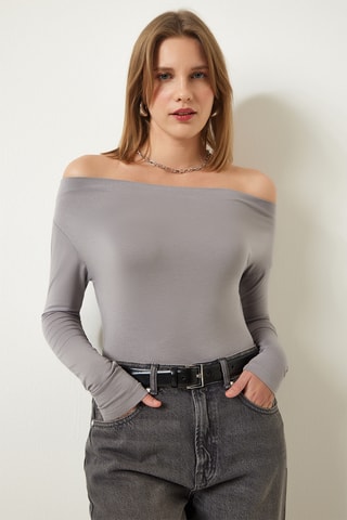 Top regular - Cinzento
