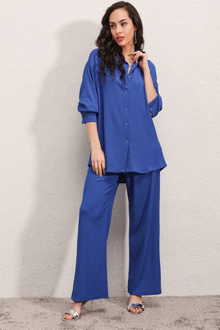 Camisa e calças - Azul cobalto