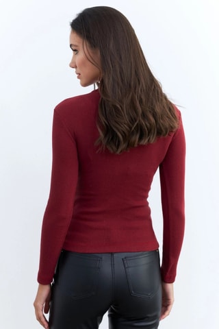 Blusa regular - Bordô