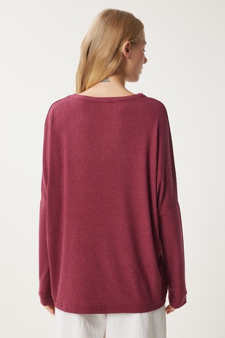 Blusa regular - Bordô