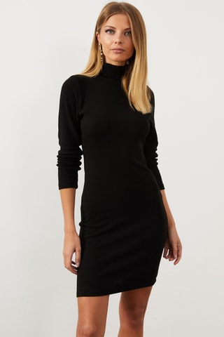 Vestido justo - Preto