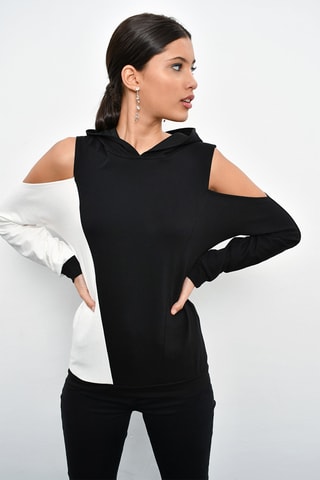 Sweat com capuz - Preto