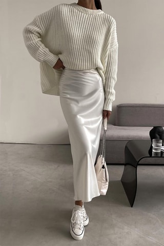 Camisola oversize - Creme