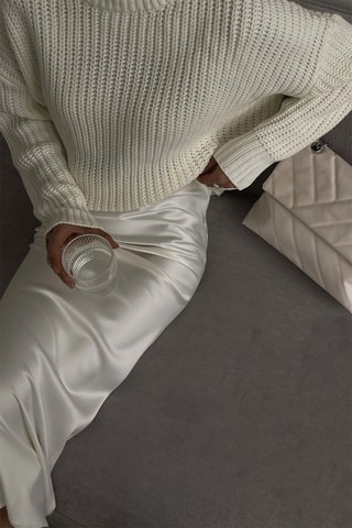 Camisola oversize - Creme
