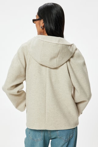 Manteau à capuche - Beige