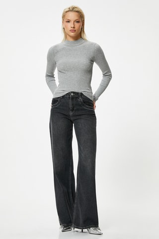 Camisola regular - Cinzento