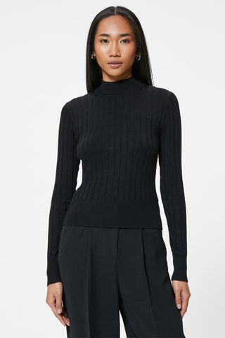 Camisola regular - Preto