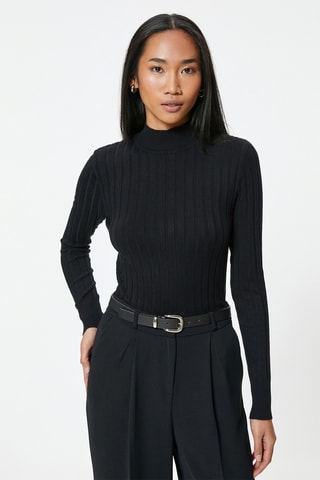 Camisola regular - Preto