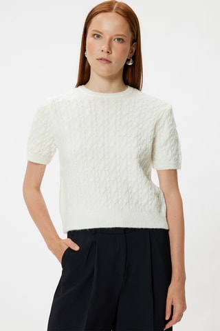 Camisola regular - Cru