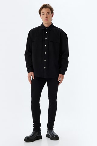 Calças de ganga skinny - Preto