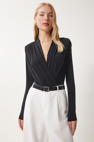 Blusa regular - Preto