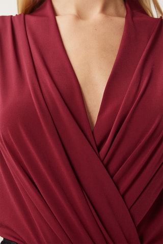 Blusa regular - Bordô