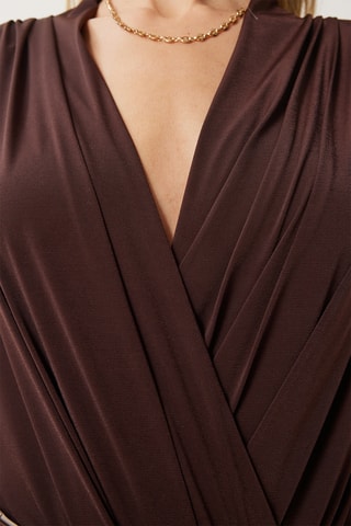 Blusa regular - Castanho