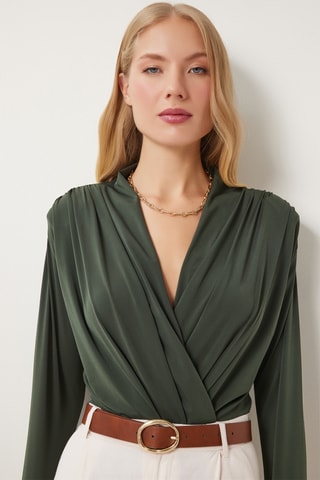 Blusa regular - Caqui