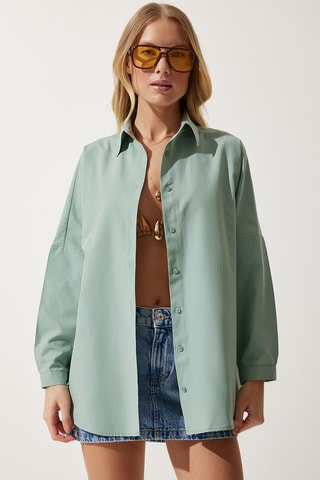 Camisa regular - Verde