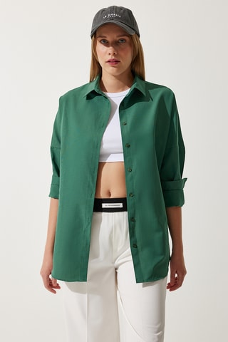 Camisa regular - Verde