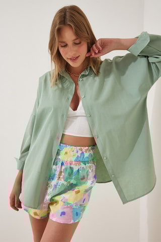 Camisa regular - Verde