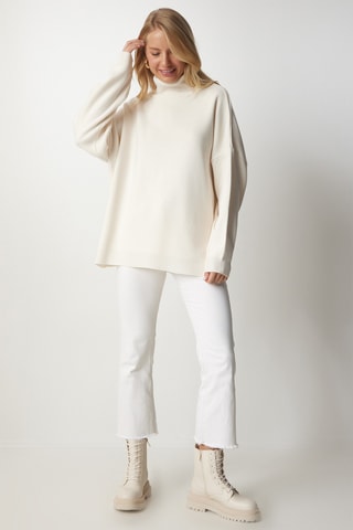 Camisola oversize - Creme