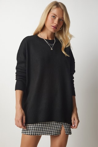Camisola oversize - Preto