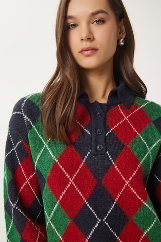 Camisola regular - Azul-marinho