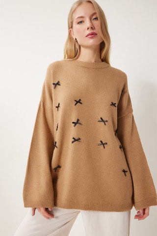 Camisola oversize - Bege