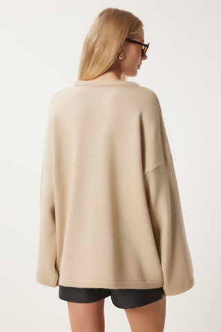 Camisola oversize - Bege