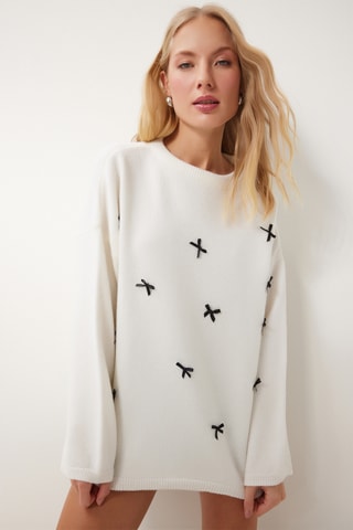 Camisola oversize - Cru