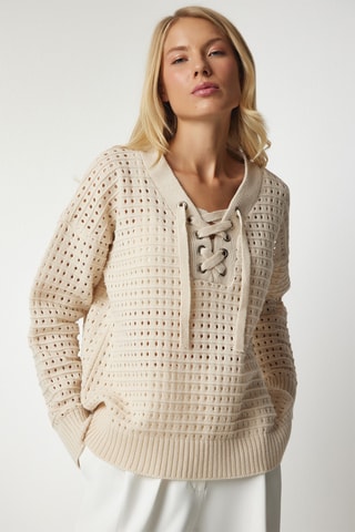 Camisola regular - Creme