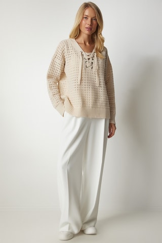 Camisola regular - Creme