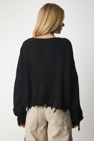 Camisola oversize - Preto