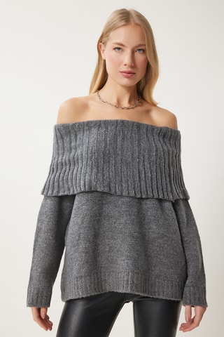Camisola regular - Cinzento
