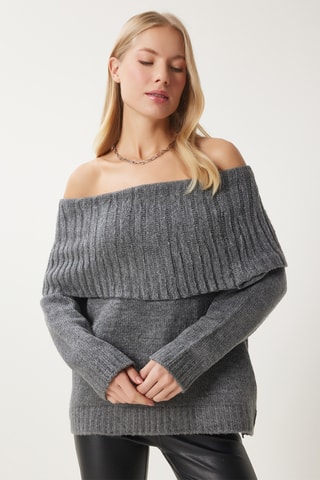 Camisola regular - Cinzento