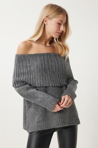 Camisola regular - Cinzento
