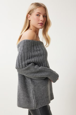Camisola regular - Cinzento