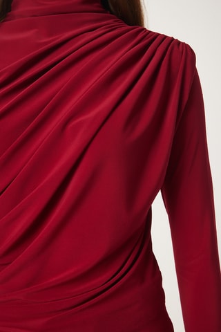 Blusa slim - Bordô