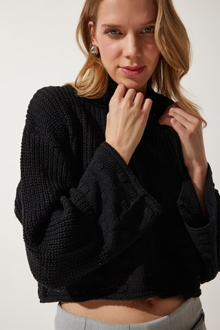 Camisola regular - Preto