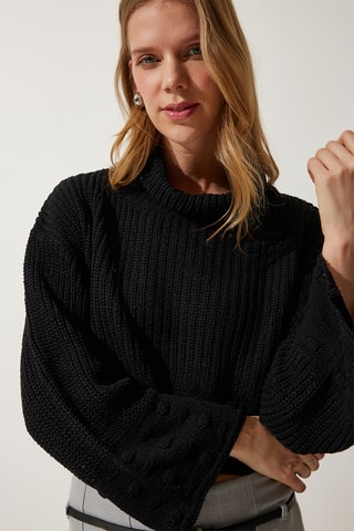 Camisola regular - Preto