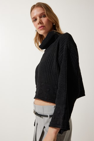Camisola regular - Preto