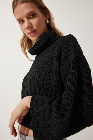 Camisola regular - Preto