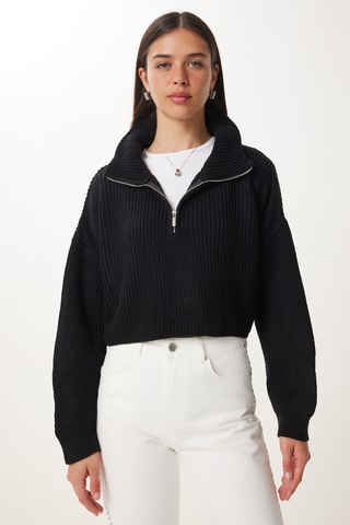 Camisola regular - Preto