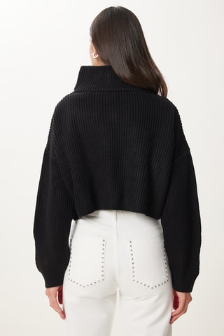 Camisola regular - Preto
