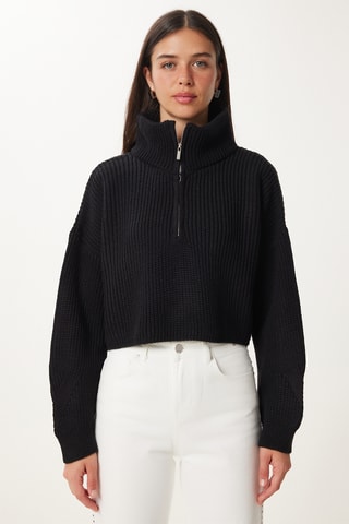 Camisola regular - Preto