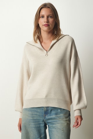 Camisola regular - Bege