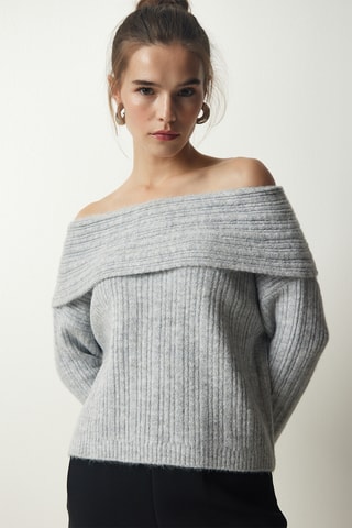 Camisola regular - Cinzento