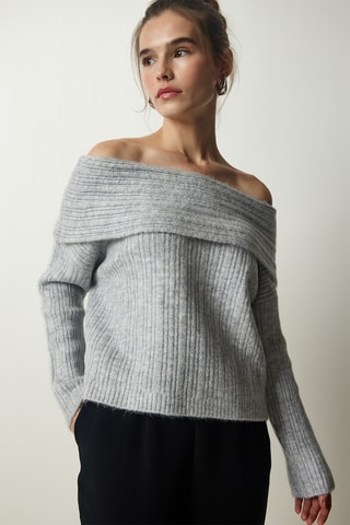 Camisola regular - Cinzento