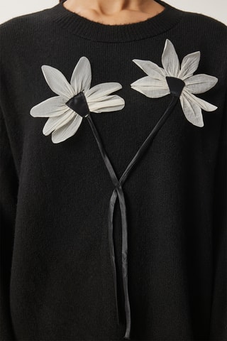 Camisola regular - Preto